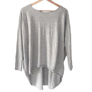 NEW Whisper by Brodie Button Back Dolman Long Sleeve Sweater Tunic Top Size S